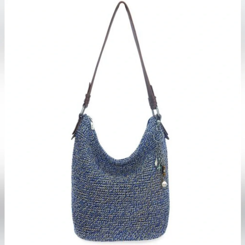 ♻️The Sak Sequoia Crochet Hobo Bag LIKE NEW - Picture 1 of 10